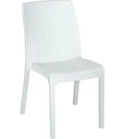 Стул стопирующийся без подлокотников RATTAN VIRGINIA, цвет белый Стул стопирующийся без подлокотников RATTAN VIRGINIA, цвет белый