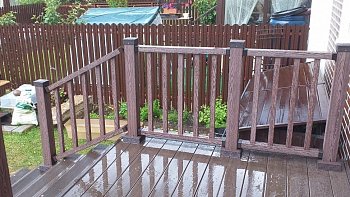 Ограждения Holzhof WoodStyle с тиснением "под дерево"  (комплект в коробке)