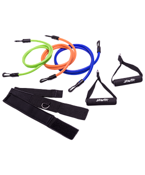 Комплект съемных эспандеров ES-606, с ручками, расширенный