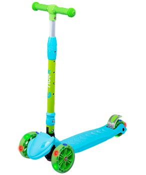 БЕЗ УПАКОВКИ Самокат 3-колесный Bunny, 135/90 мм, голубой/зеленый БЕЗ УПАКОВКИ Самокат 3-колесный Bunny, 135/90 мм, голубой/зеленый